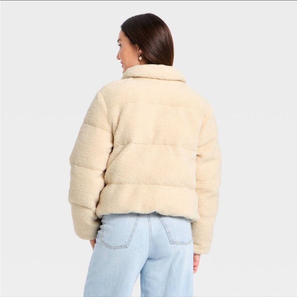 Universal Thread Cream Bomber Jacket - image 3